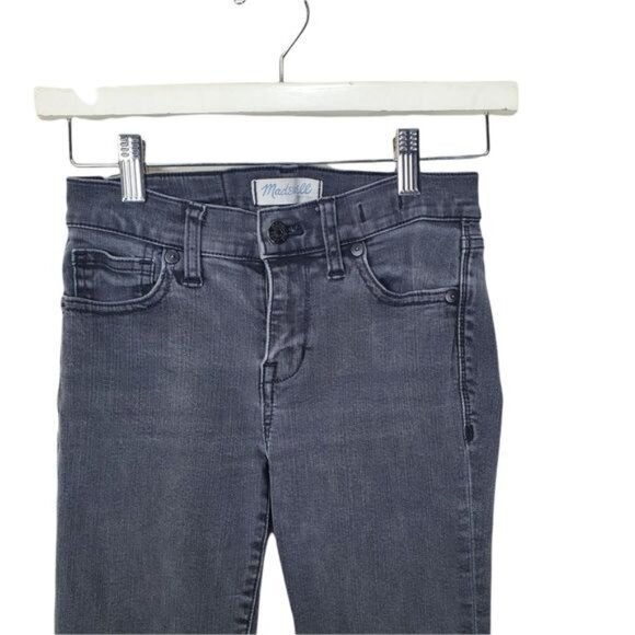 MADEWELL Womens Jeans SZ 25 Skinny Skinny Gray‎ Low Rise Dark Wash Stretchy 90's - Picture 6 of 11